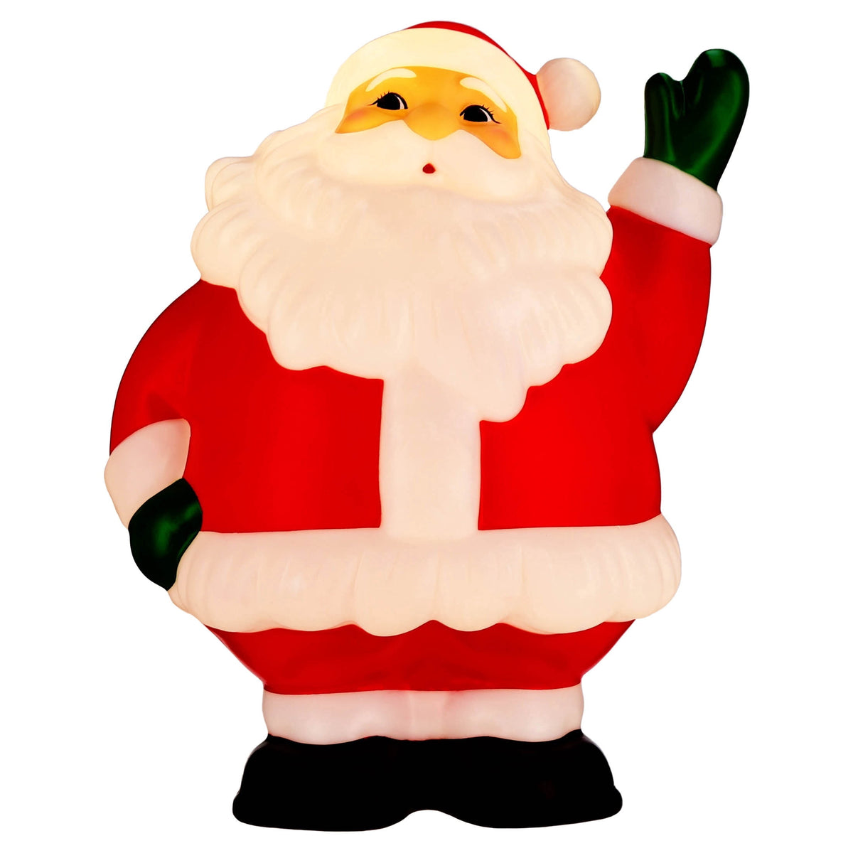 Lighted Blow Mold Santa Indoor/Outdoor Christmas Decoration, Multicolor, 26", by Holiday Time