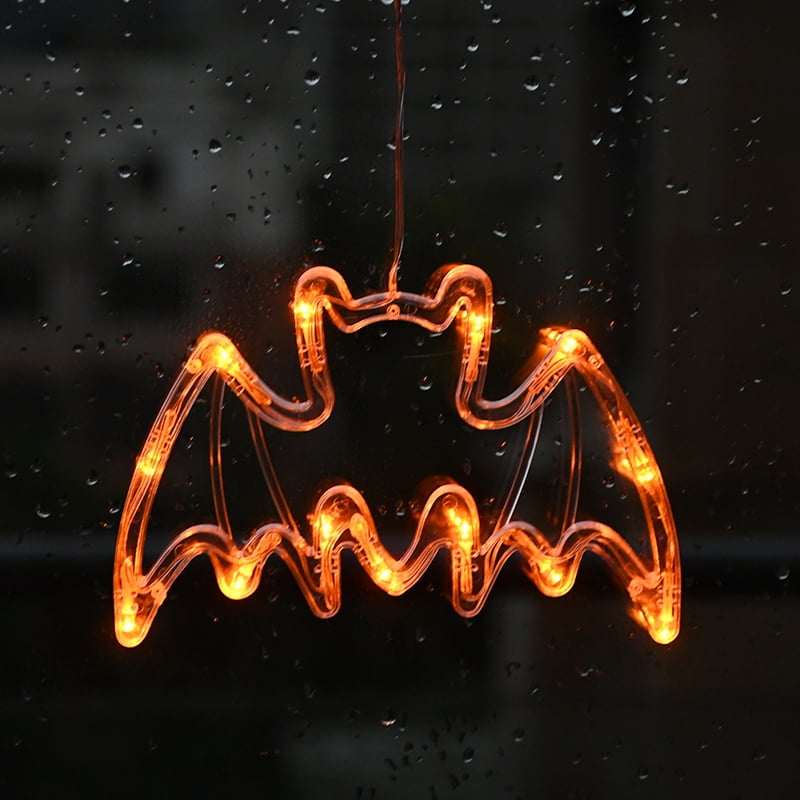 Halloween Window Lights Home Indoor LED Pumpkin Spider Ghost LED Sucker Lamp 2024 Halloween Party Hanging Decoration Kids Favors