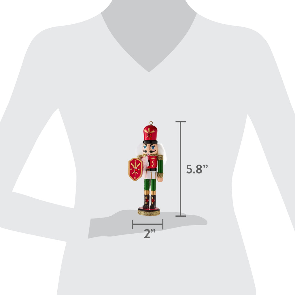 Multicolor Nutcracker with Shield Christmas Ornament, 5.8", by Holiday Time