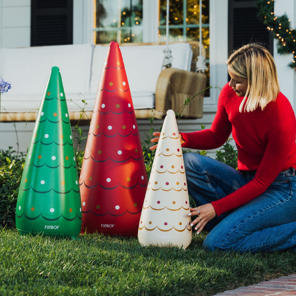 Funboy Inflatable Holiday Tree Cones, 3-Pack – Indoor/Outdoor Christmas Decorations