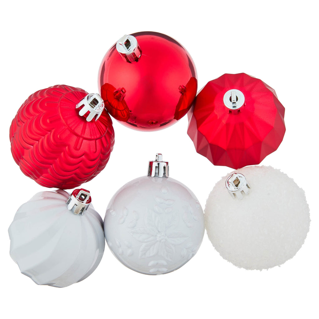 24-Count Red/Green/Gold Ball Shatterproof Christmas Ornaments, 2.8", by Holiday Time