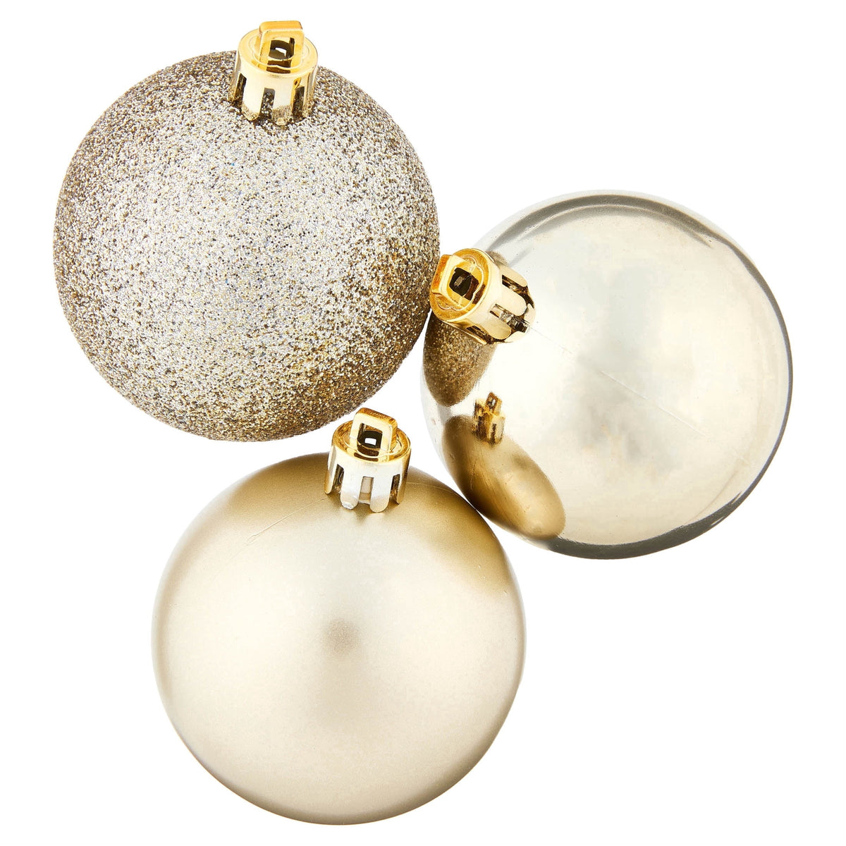 24-Count Red/Green/Gold Ball Shatterproof Christmas Ornaments, 2.8", by Holiday Time