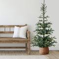 6.5' Pre-Lit Layered Noble Fir Artificial Christmas Tree - Warm Clear LED Lights
