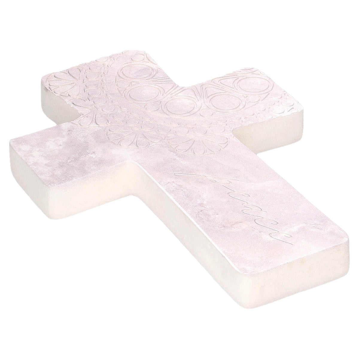 Peace Cross Christmas Decoration, Gray, 8.8", by Holiday Time