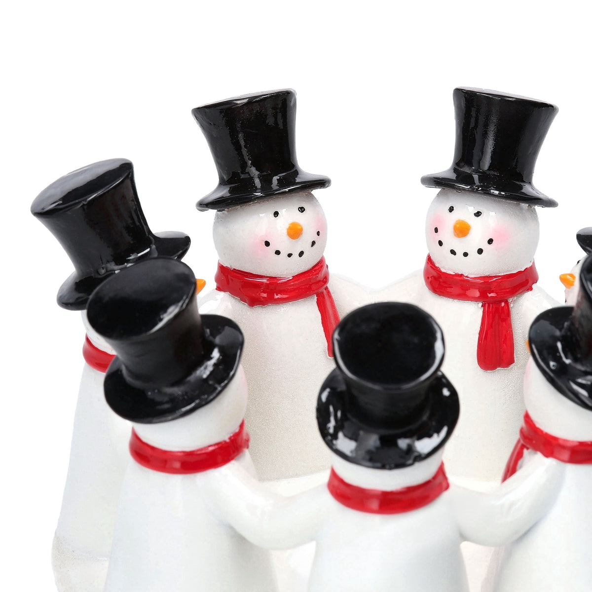 Snowman Christmas Pillar Candle Holder, Red and White, 3.3", by Holiday Time