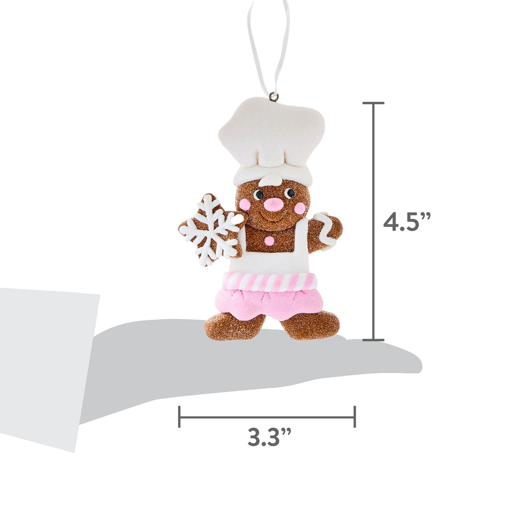 Multicolor Clay Dough Snowflake Gingerbread Chef Christmas Ornament, 4.5", by Holiday Time
