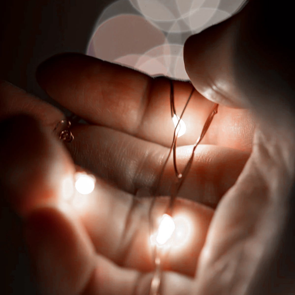 2 Pack Battery Operated Mini String Light,Indoor Led Fairy Light with Timer 6 Hours on/18 Hours Off for Craft Clear Vase Decoration,30 Count LED,10 Feet Silver Wire (Red)