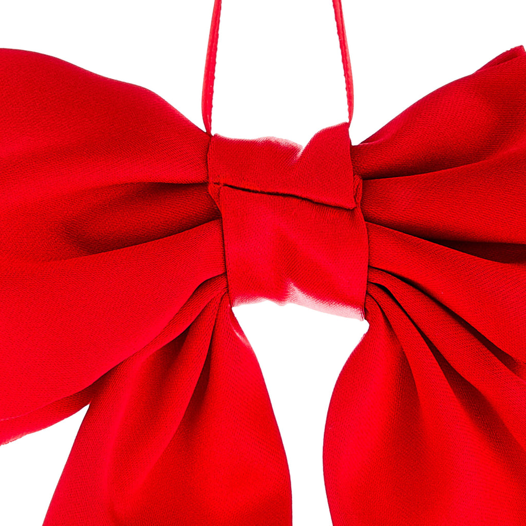 Red Satin Bow Christmas Ornament, 8.5", by Holiday Time