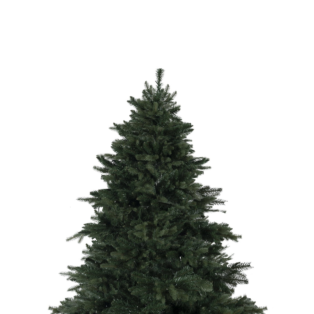 Naomi Home 4.5ft Rustic Christmas Tree with Lights, Realistic Classic Christmas Tree Prelit with 1117 Branch Tips, 300 Warm Lights and Metal Stand, Aritificial Christmas Tree
