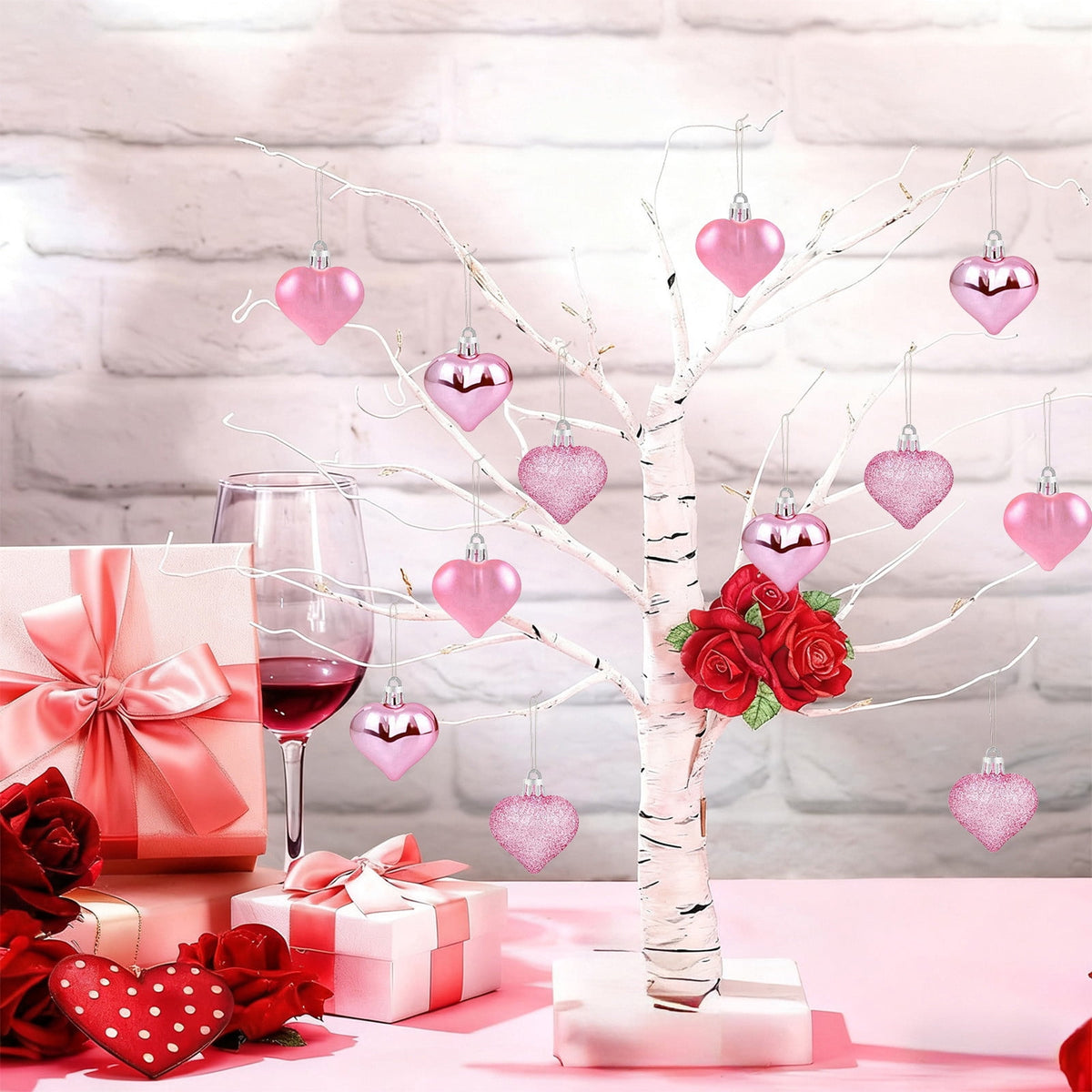 XGFHYJEH 10 LED 1.5M Valentine's Day Lights, Valentines Day Decorations Lights, Valentines String Lights, Valentine's Day Decor, Heart String Lights Red