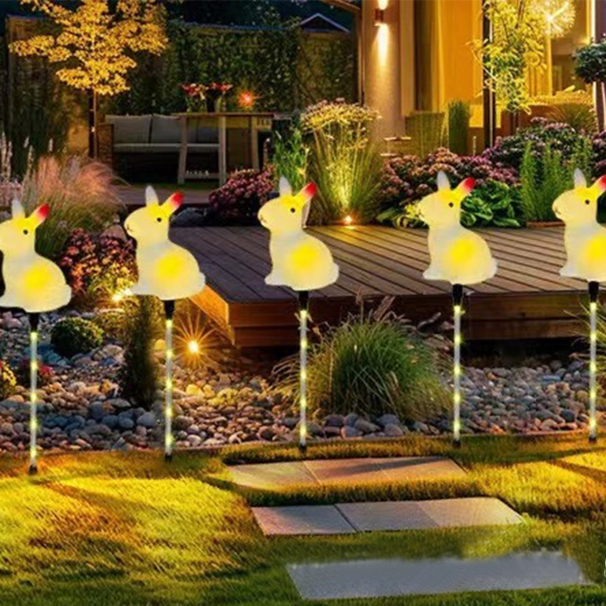 XGFHYJEH Easter Decoration, Solar Easter Lights, Pastel Easter Egg Lights, Easter Decorations Outdoors, Easter Yard Decor, Outdoor Easter Decor