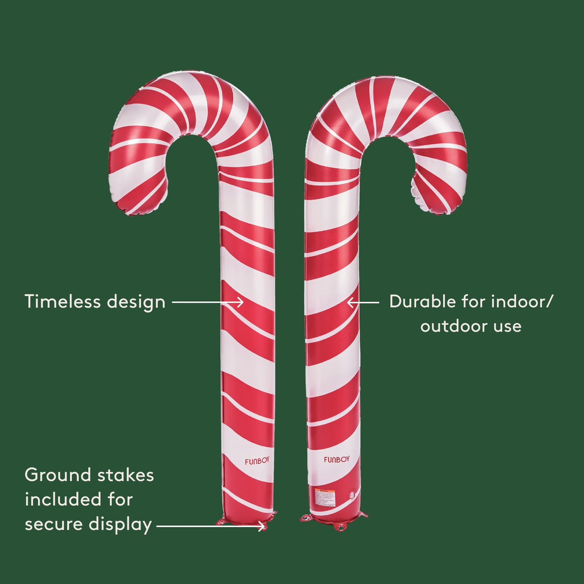 FUNBOY Inflatable Holiday Candy Canes