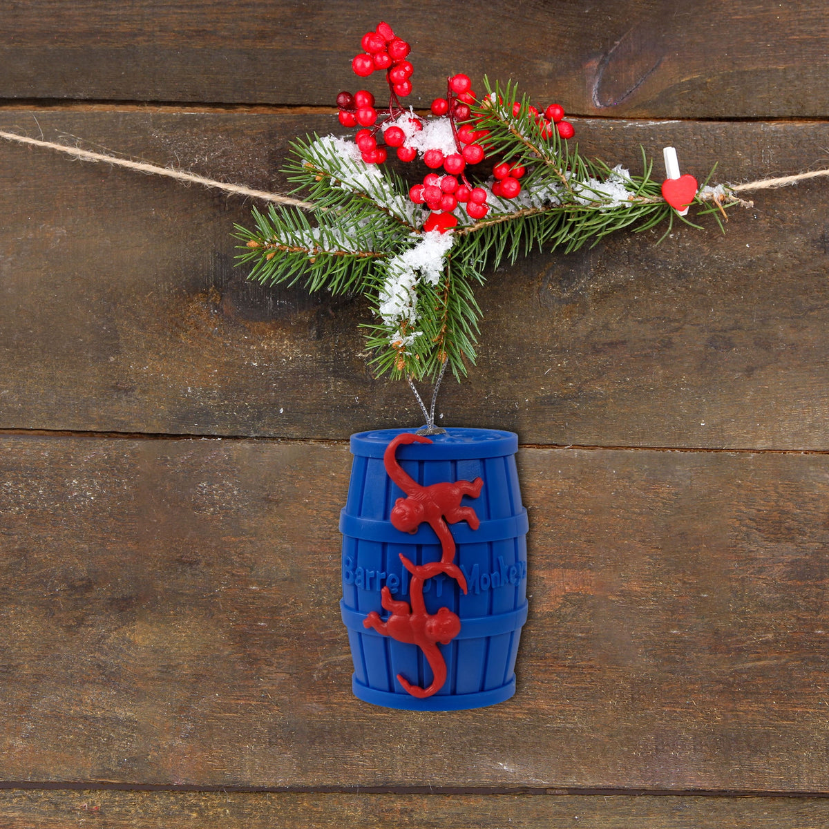 Hasbro Barrel of Monkeys Christmas Tree Ornament