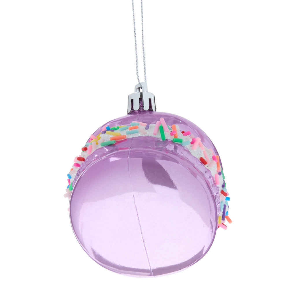 Purple Pearlised Macaron Christmas Ornament, 2.8", by Holiday Time