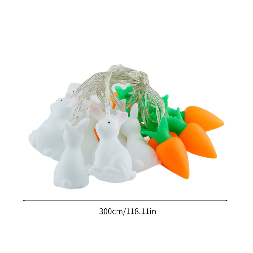 XGFHYJEH Easter Light Bunny String Lights 3M 30LED Fairy String Lights for Easter Decor Indoor Bedroom Patio Spring Theme Party Decor