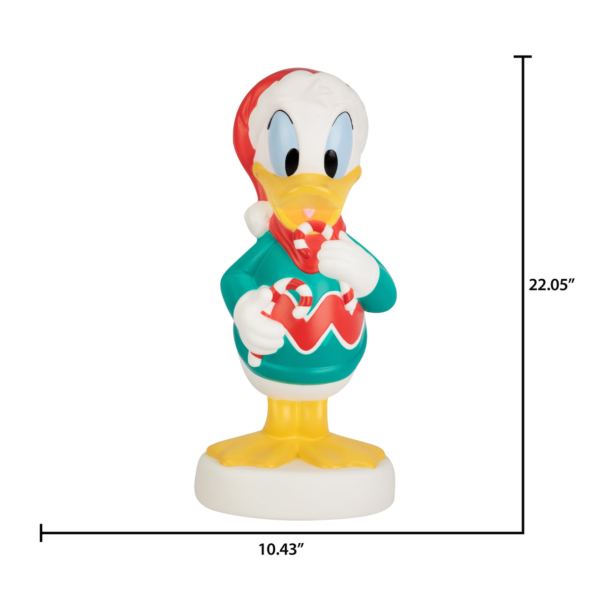Disney Donald Duck in Christmas Sweater 22 in Lighted Blow Mold Decor