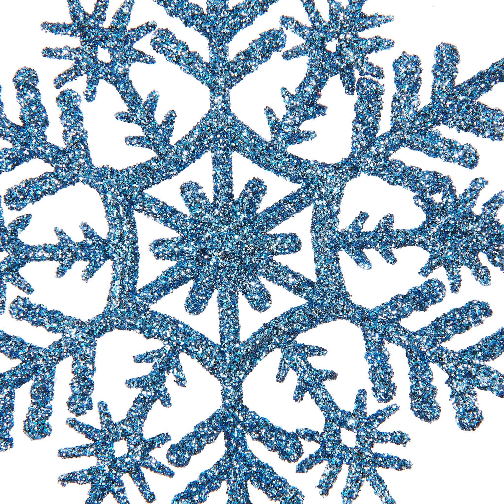 20-Count Pink Glitter Snowflake Christmas Ornaments, 3.9", by Holiday Time