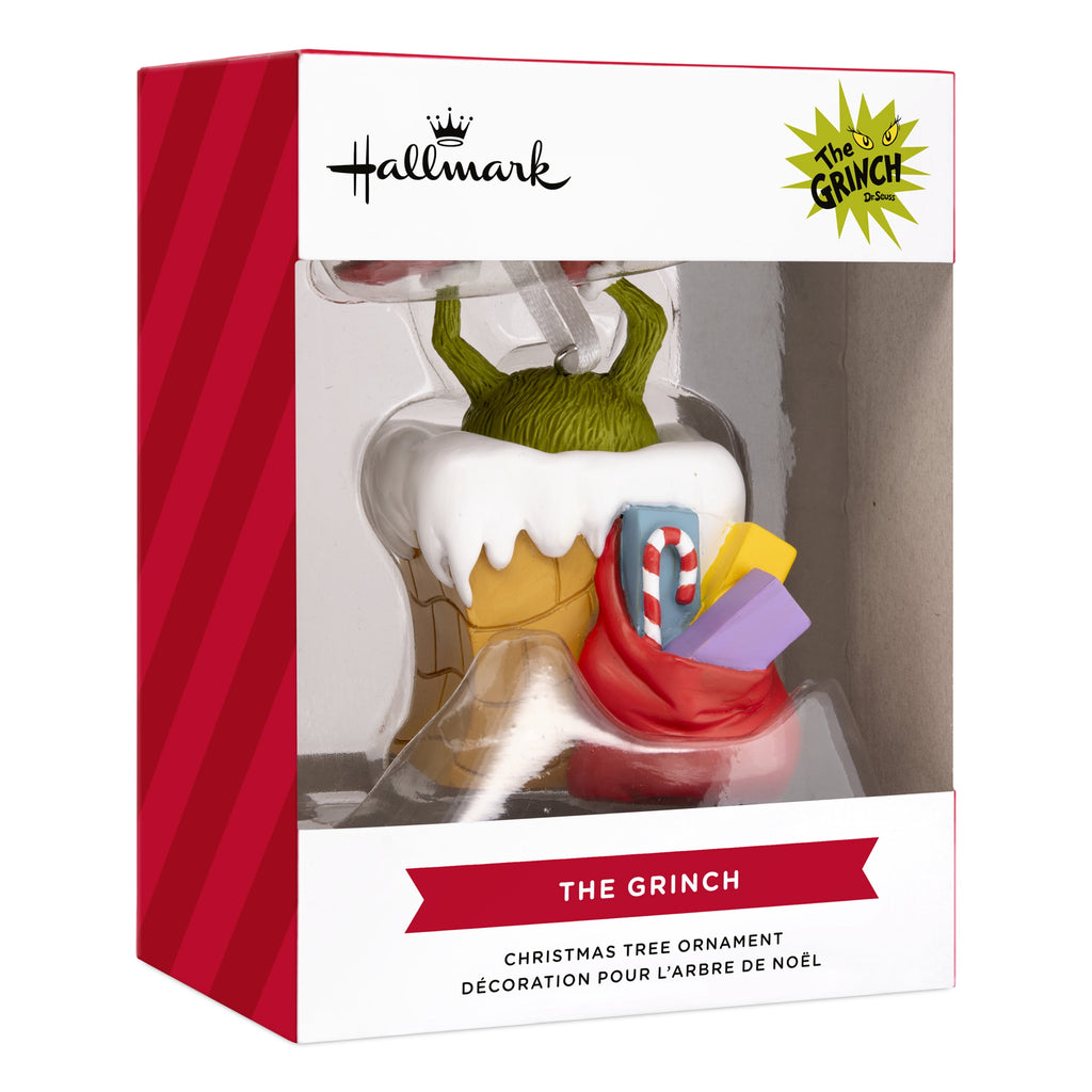 Hallmark Christmas Ornament (Grinch in Chimney), 1 Count