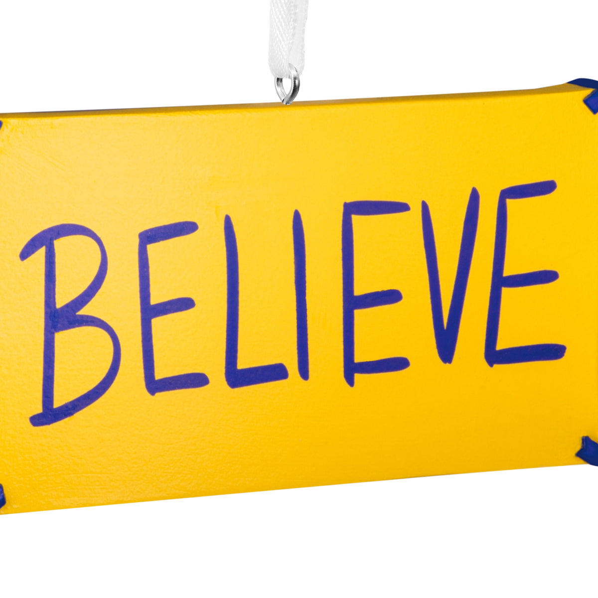 Hallmark Christmas Ornament (Ted Lasso Believe Sign), 1 Count