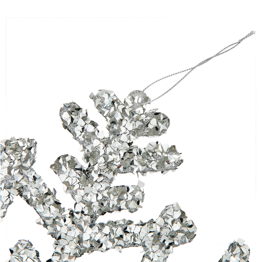 Silver Jumbo Snowflake Christmas Ornament, 14", by Holiday Time