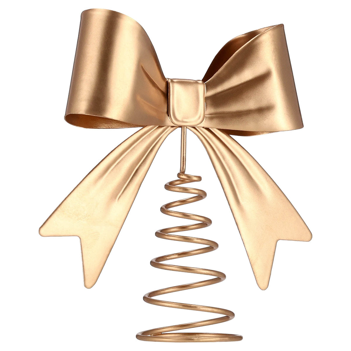Mini Metal Bow Christmas Tree Topper, Gold, 5", by Holiday Time