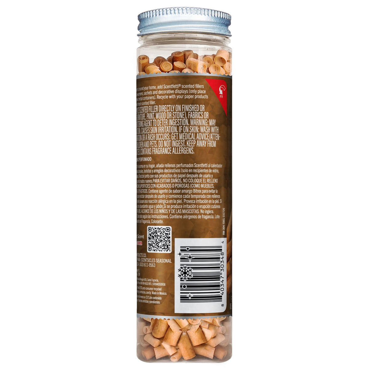 Scentsicles Two Dashes of Cinnamon Scentfetti Scented Paper Filler - 125g Bottle