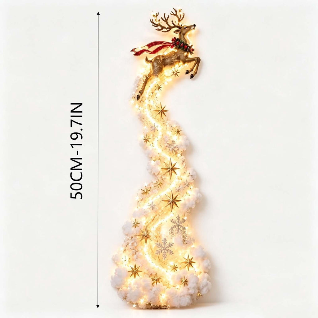 Snowman Magic Fountain, Flowing Snowflake LED Christmas Garden Light,Solar Power and Outdoor Garden Stake for Christmas Yard Decor