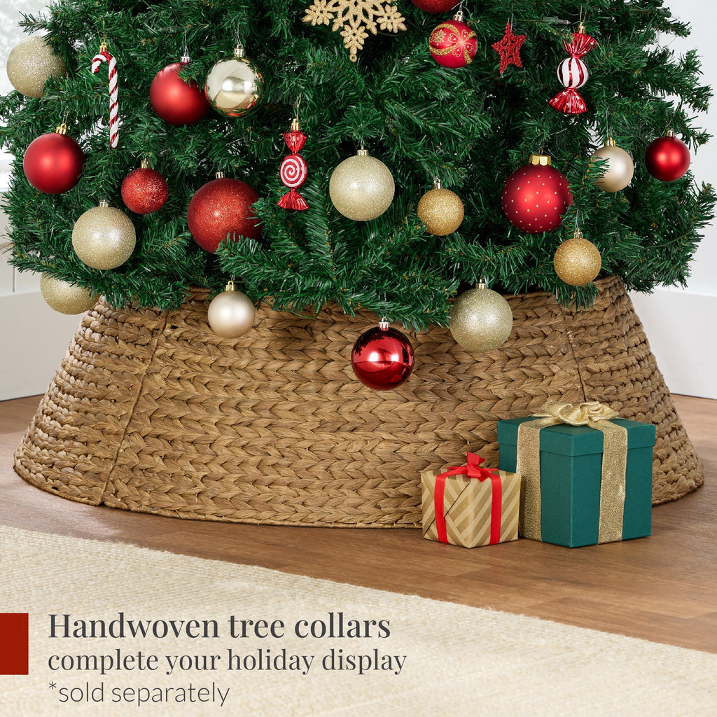 Best Choice Products 6ft Premium Hinged Artificial Christmas Pine Tree w/ 1,000 Tips, Metal Base