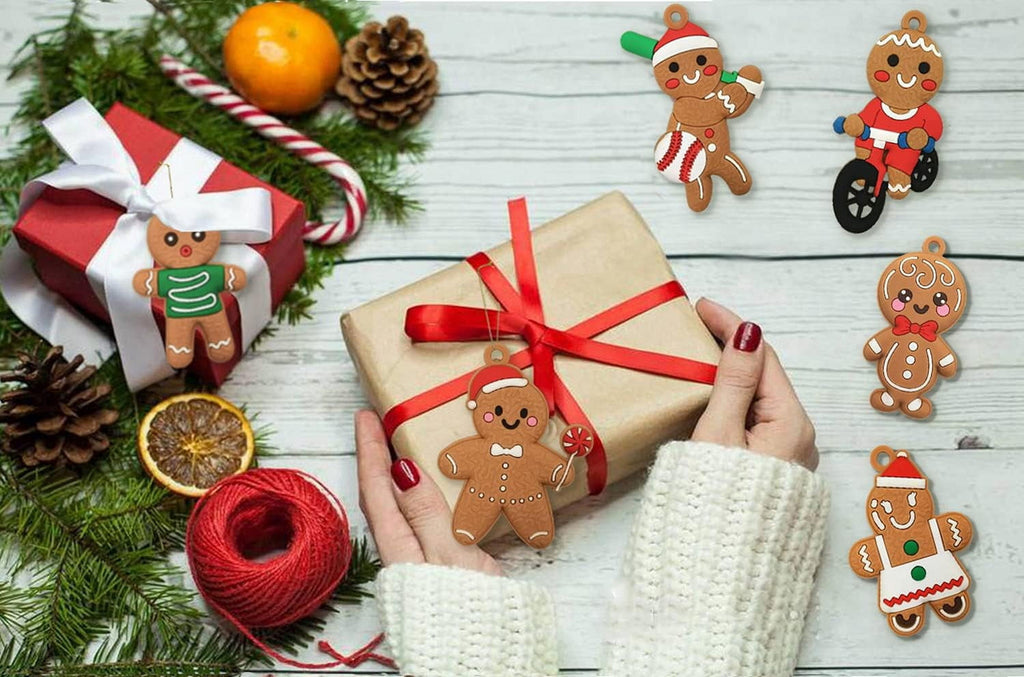 Ayieyill 14Pcs Christmas Ornaments Gingerbread Christmas Tree Decorations Holiday Decor (Classic)
