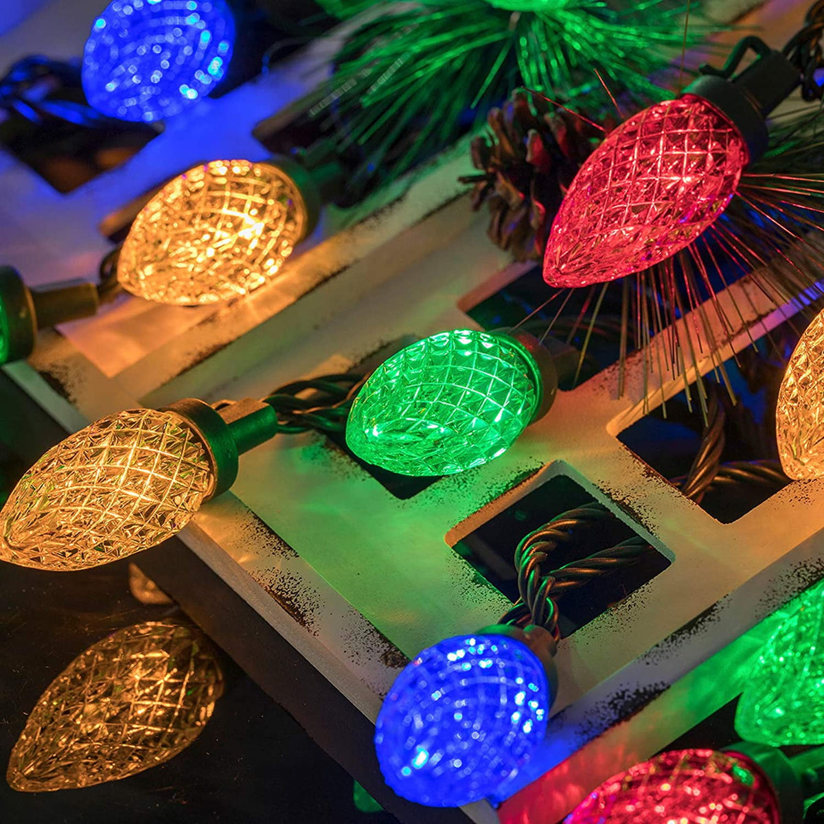 Bibana Indoor/Outdoor 81 ft Corded Electric Waterproof LED Christmas String Light
