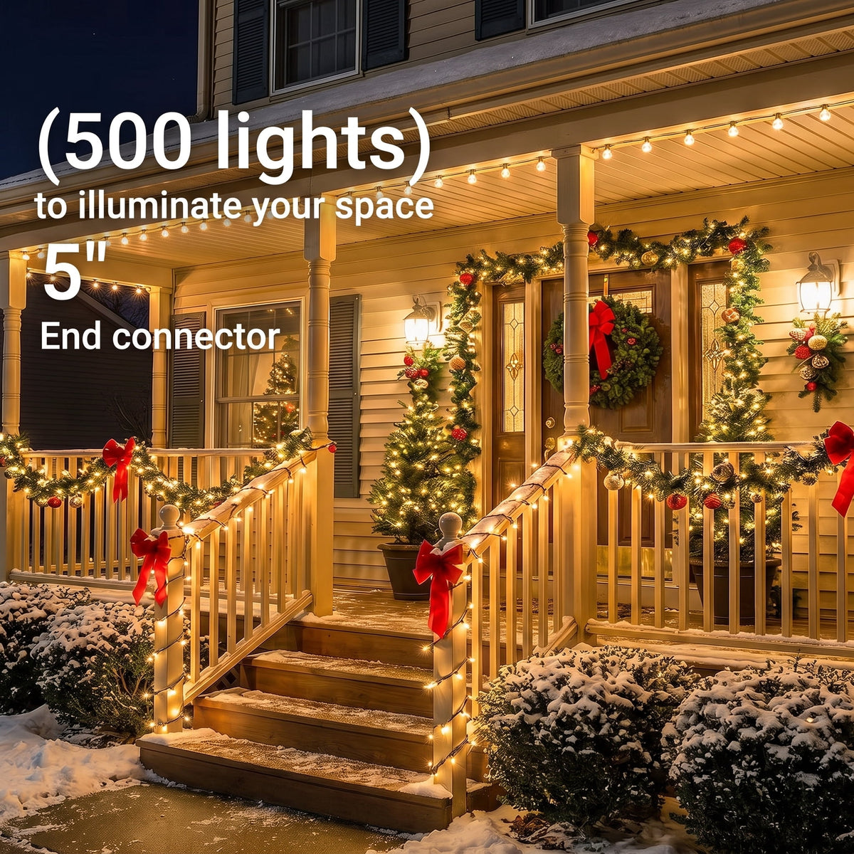 VOLIVO Christmas Lights, 33FT 100 Count Incandescent Waterproof Mini String Lights, Connectable Christmas Decorations for Indoor Outdoor Home Party Garden Yard (Muliticolor)