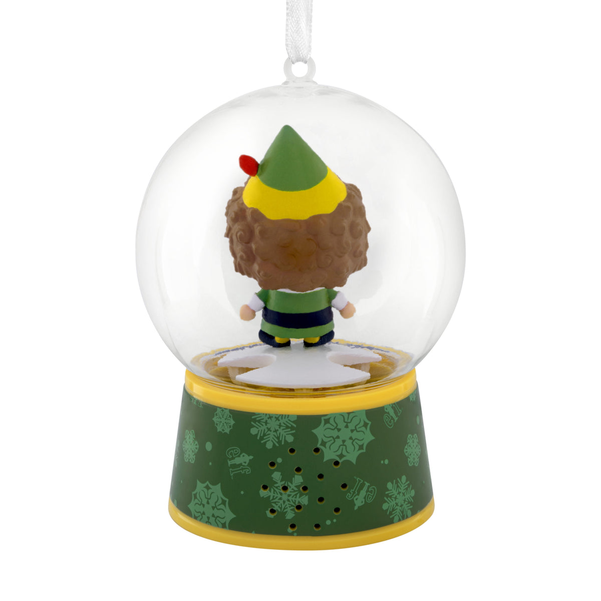 Hallmark Christmas Ornament (Elf Buddy Globe With Motion), 1 Count