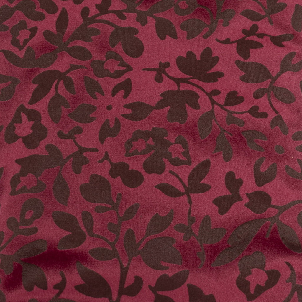 Velvet Floral Christmas Stocking, Burgundy, 20", by Holiday Time