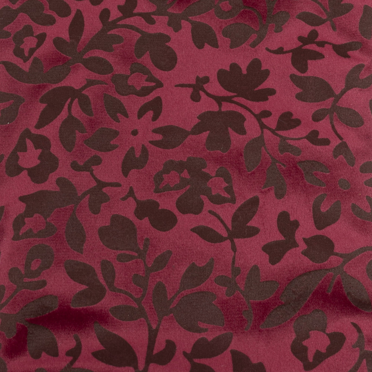 Velvet Floral Christmas Stocking, Burgundy, 20", by Holiday Time