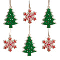 6-Count Multicolor Snowflake and Tree Cookie Mini Christmas Ornaments, by Holiday Time