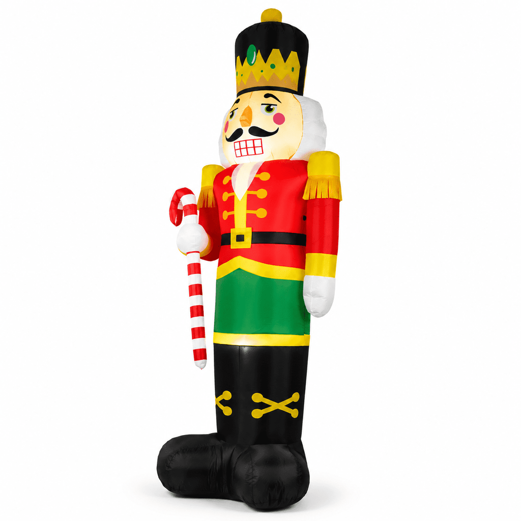 Yexmas 8FT Christmas Inflatable Nutcracker Soldier Blow Up Yard Decor with LED Light for Outdoor Christmas Party ,Garden and Lawn
