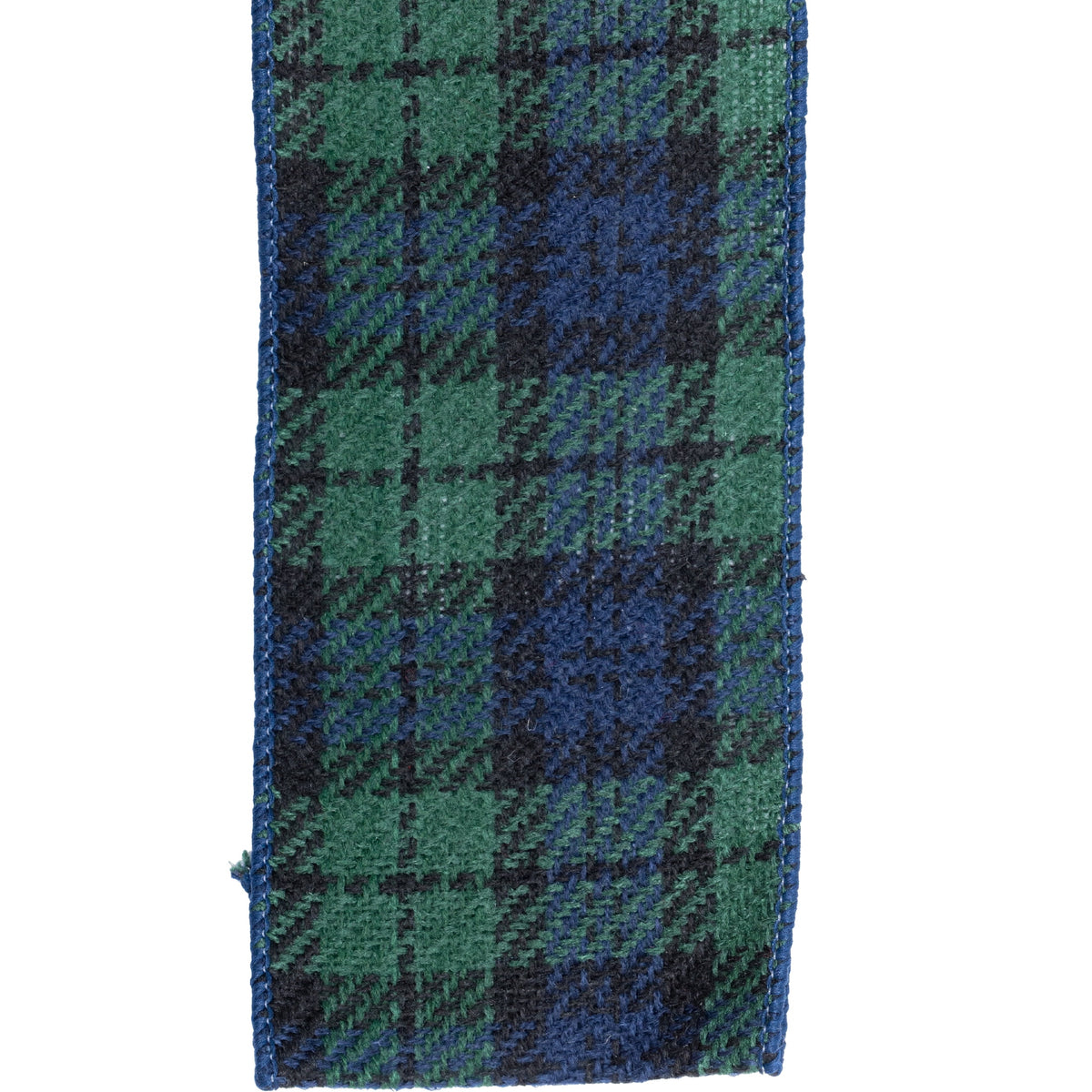 My Texas House Blue and Green Plaid Christmas Ribbon, 2.5" x 15'