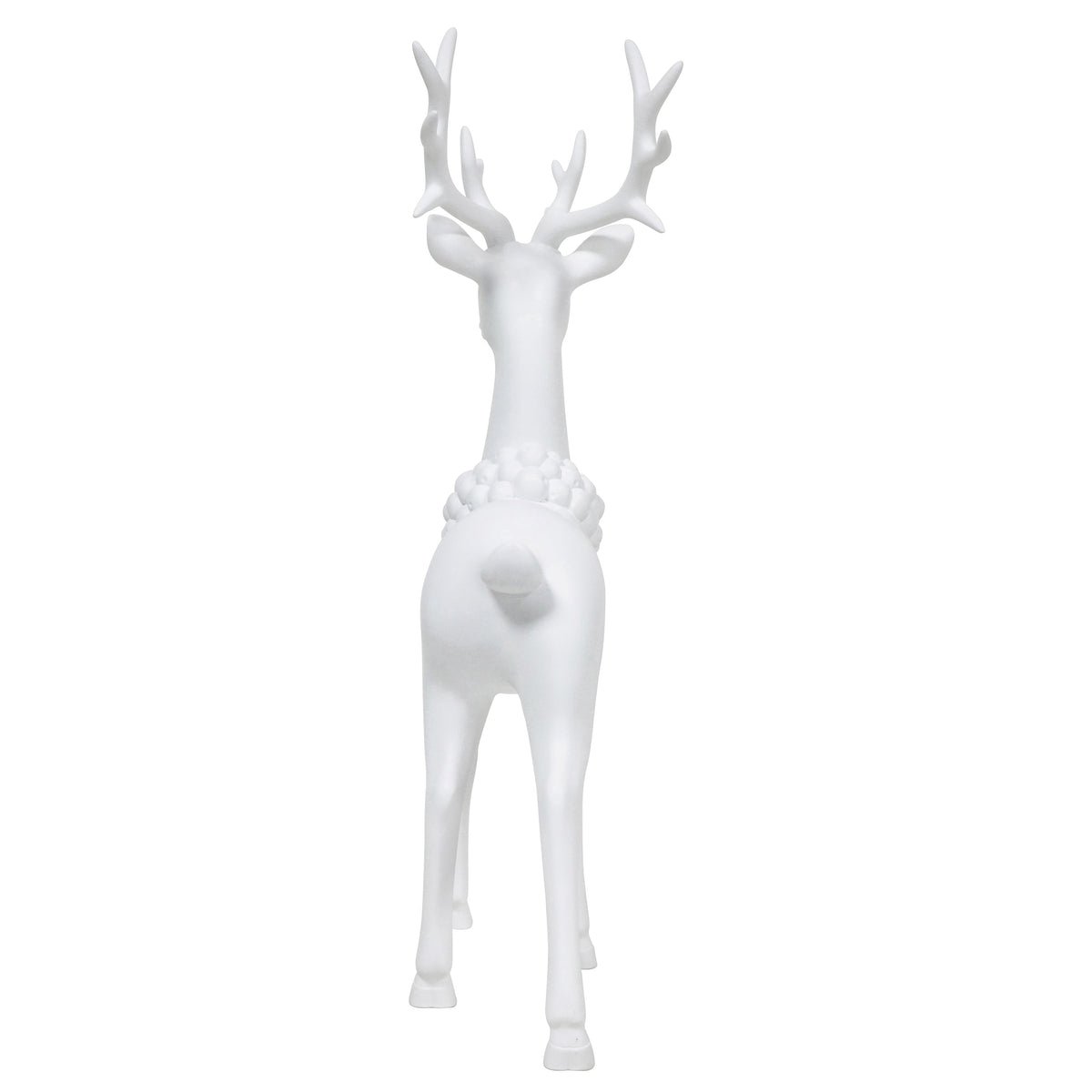 Blow Mold Standing Deer Christmas Decoration, White, 17", by Holiday Time