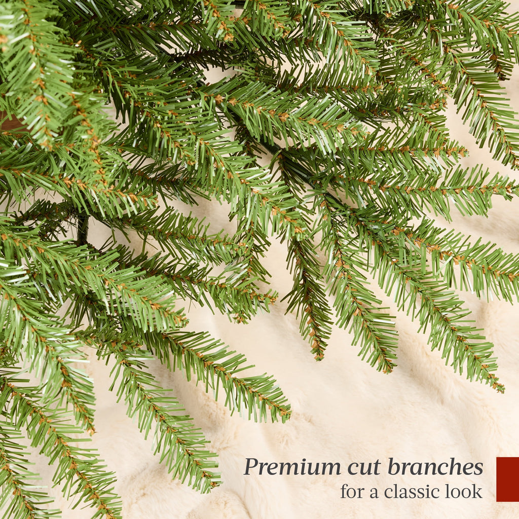 Best Choice Products 6ft Premium Hinged Nordic Fir Christmas Tree Holiday Decoration w/ Foldable Metal Base