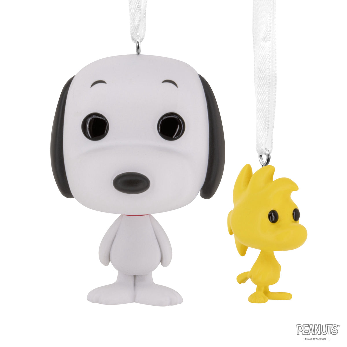 Hallmark Christmas Ornaments (Snoopy and Woodstock Funko POP!), Set of 2