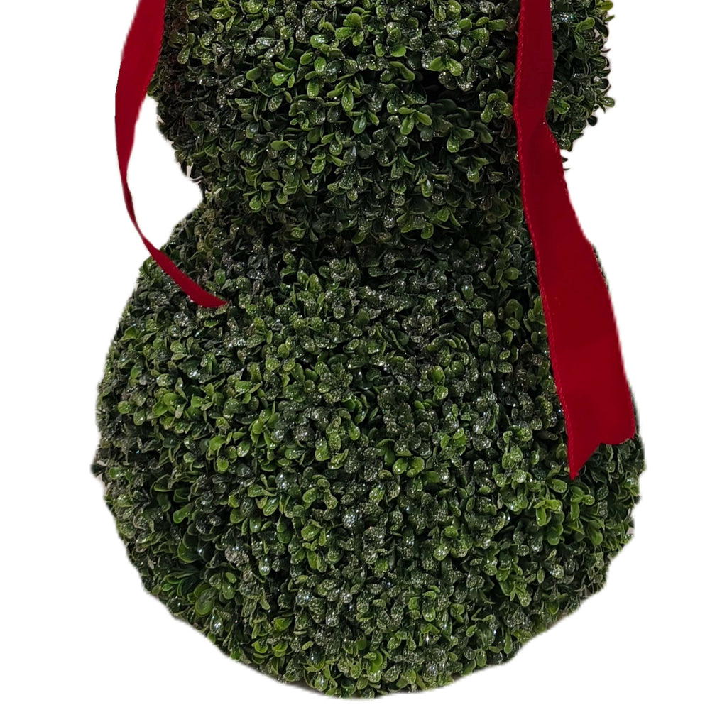 Boxwood Snowman Topiary Christmas Decoration, Multicolor, 32", by Holiday Time