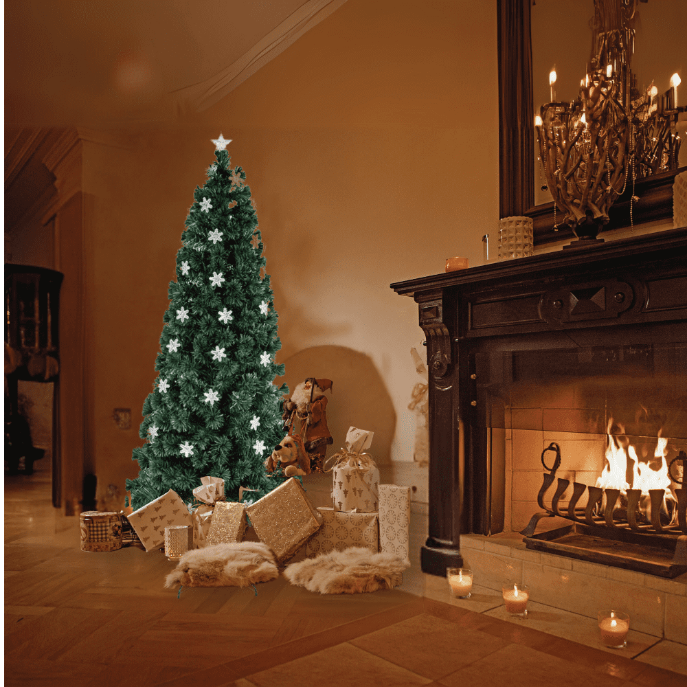 Ktaxon 7ft Artificial Full Christmas Tree with 1200 Tips, Holiday Xmas Tree for Home Party Decoration, Includes Stand