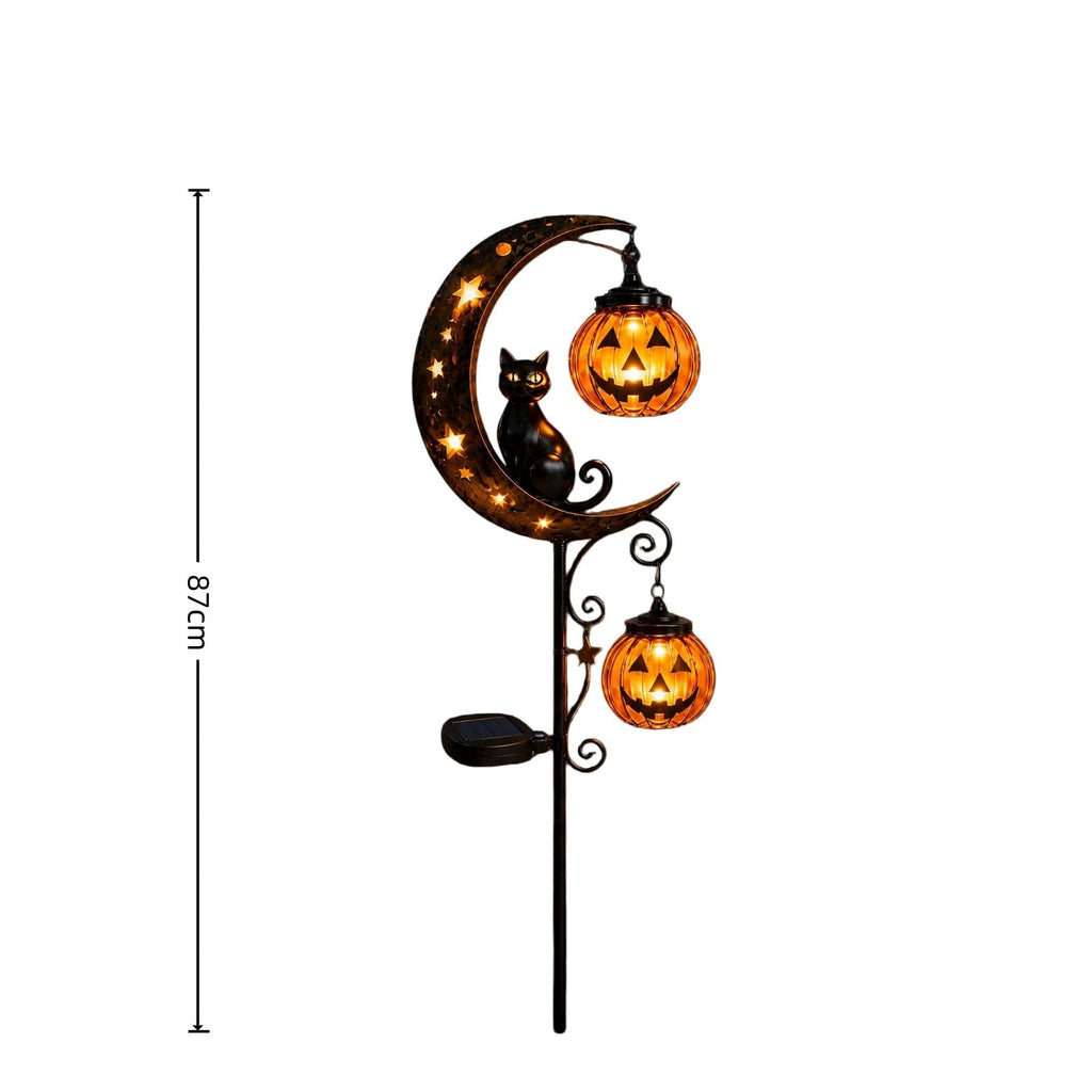 Stijggn Halloween Pumpkin Stake Solar Garden Lights, Waterproof Multi Branch Little Pumpkin Lantern Garden Stake Lights Outdoor Walkway Yard Garden Decoration
