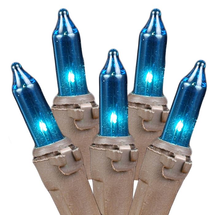 Novelty Lights Clear 20 Light Incandescent Craft Mini Christmas String Lights Brown Wire 8.5 feet