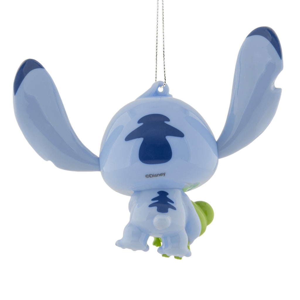 Hallmark Christmas Ornament (Disney Stitch With Frog, Shatterprf), 1 Count