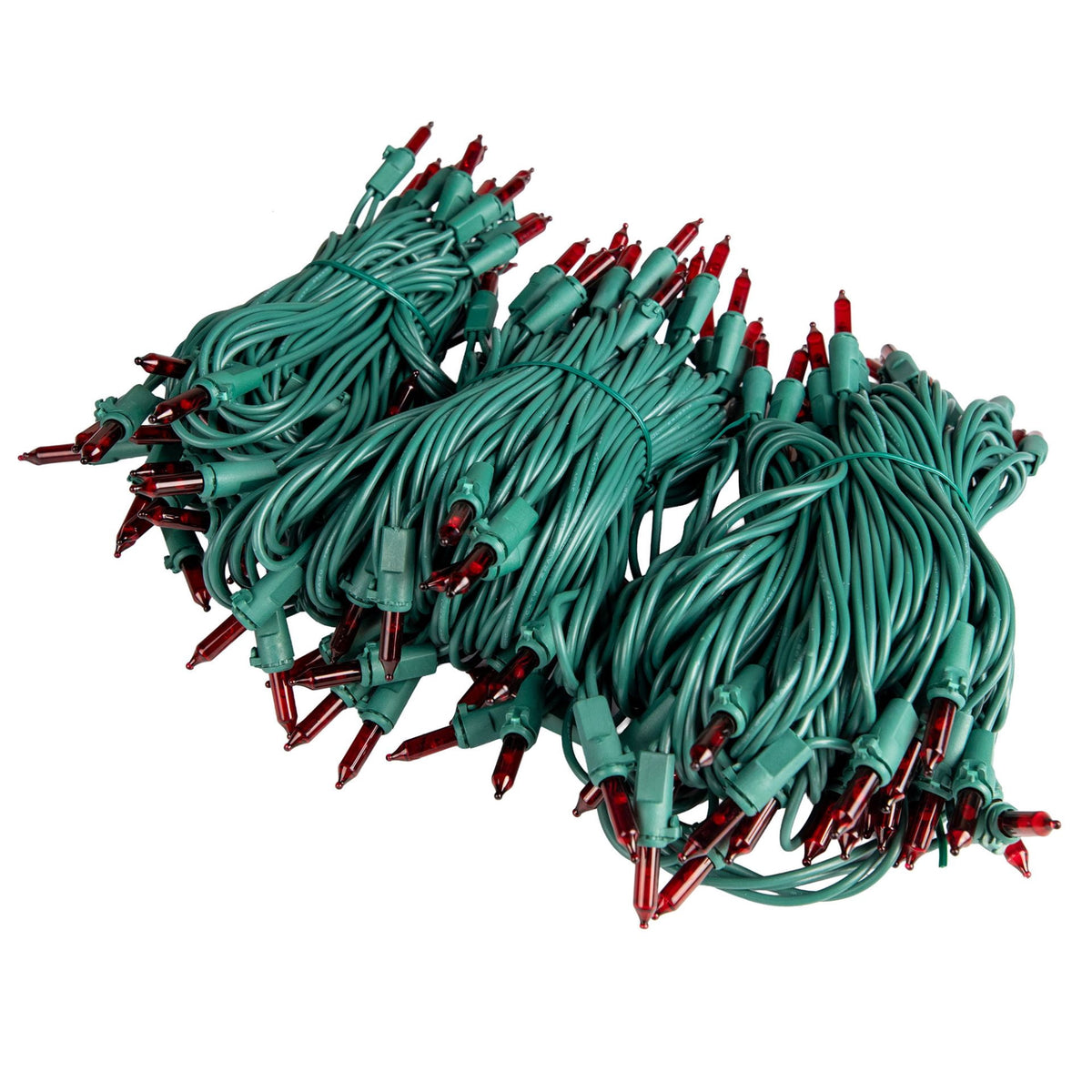 Novelty Lights RetroGlo® Clear LED Multi-Function 46.5ft Chasing Christmas Lights, 140 Bulbs on Green Wire, Vintage Style, 2700K Warm White Core
