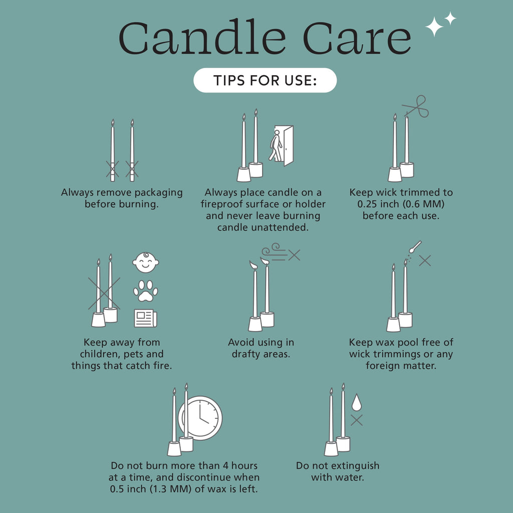 Mainstays Paraffin Wax 10 in Ribbed Taper Candle, Unscented, Red