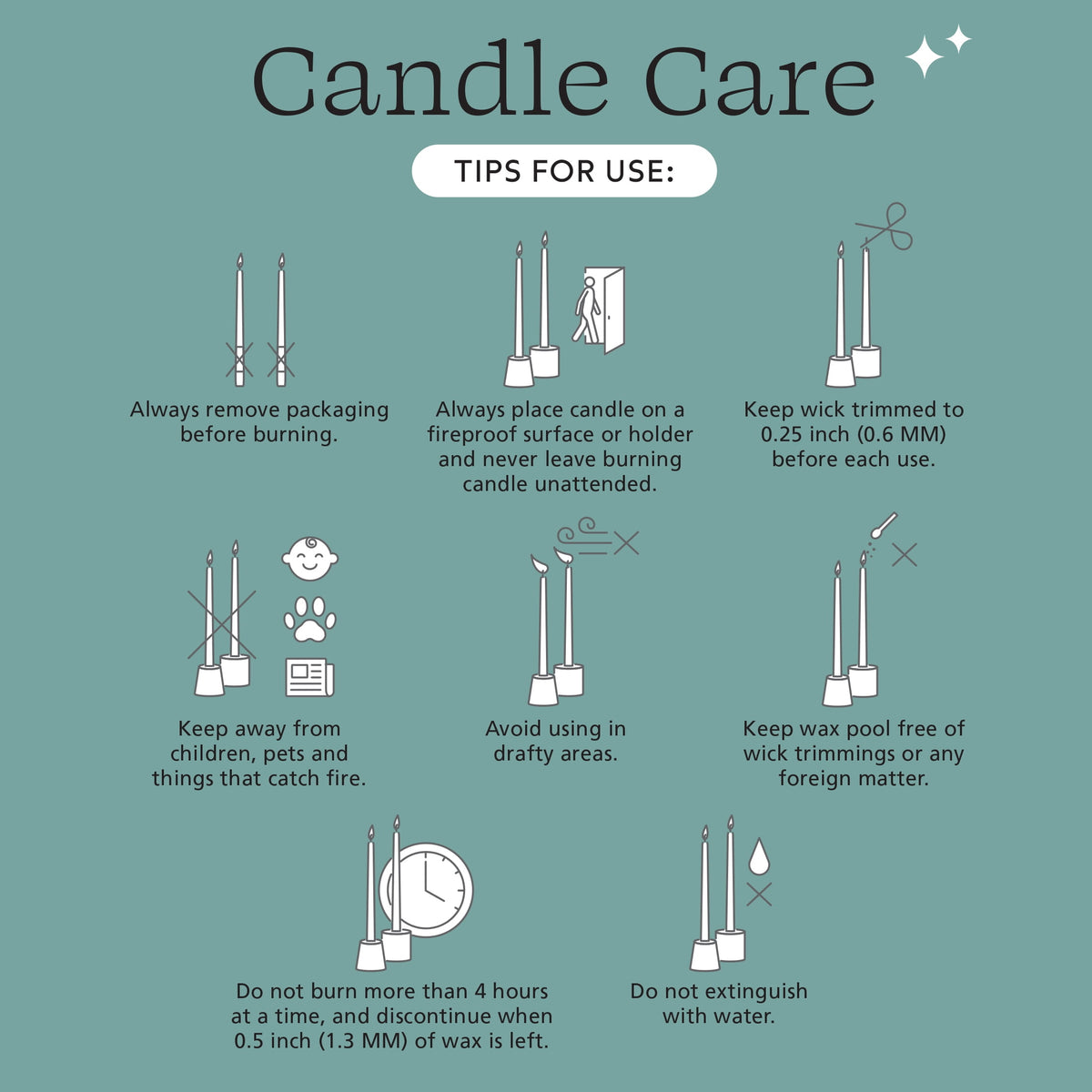 Mainstays Paraffin Wax 10 in Ribbed Taper Candle, Unscented, Red