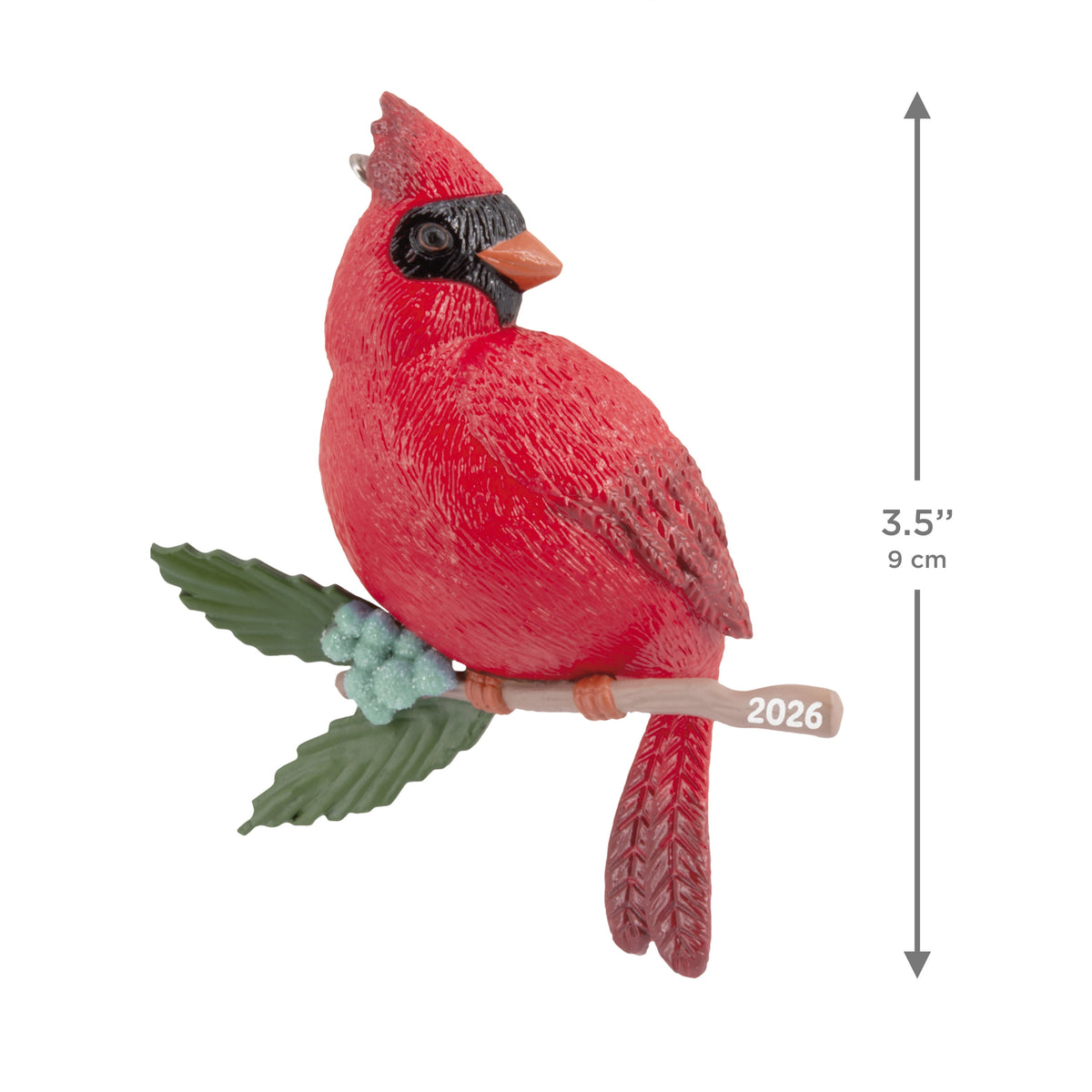 Hallmark Christmas Ornament (Cardinal Bird 2026), 1 Count
