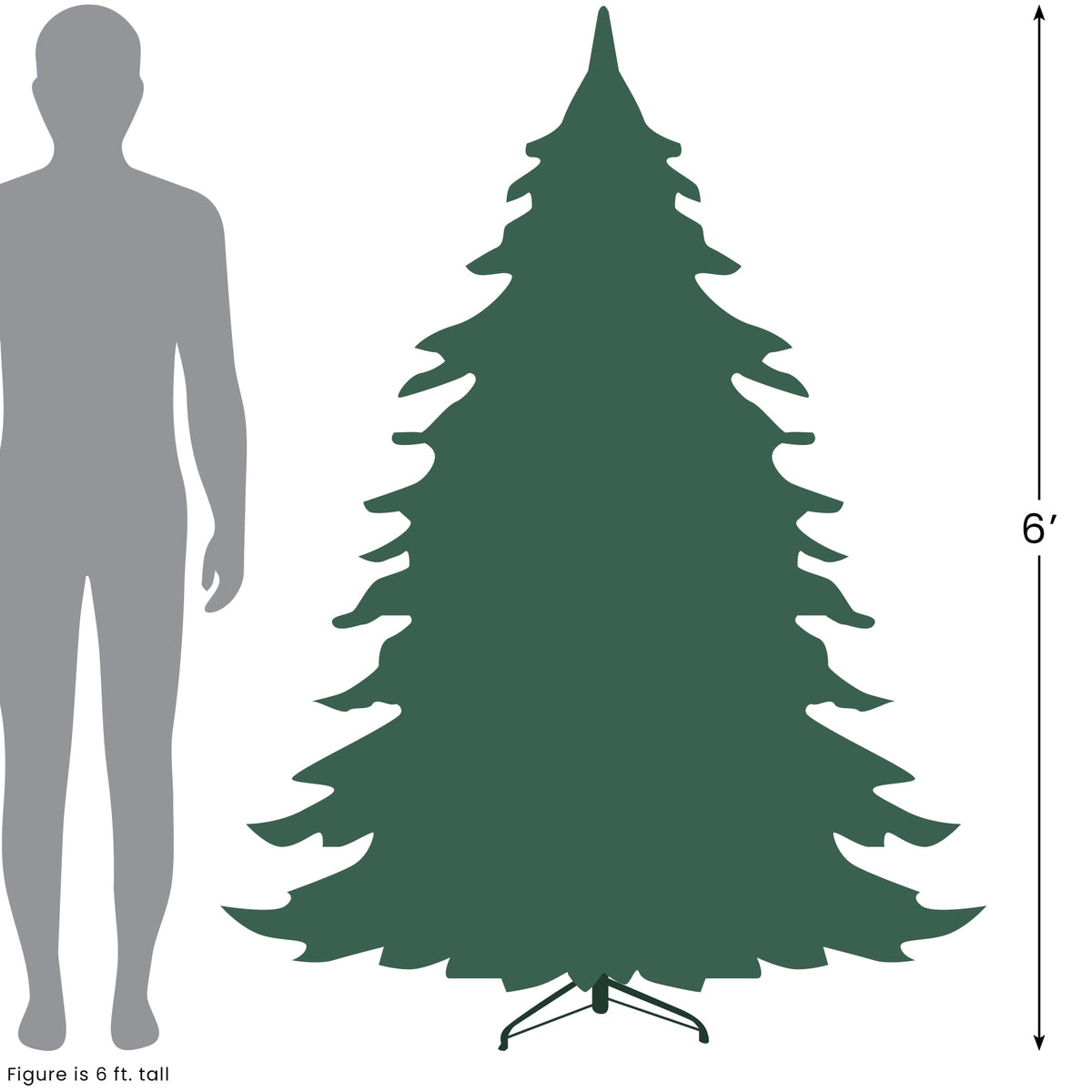 Northlight Medium Mixed Classic Pine Artificial Christmas Tree - 3' - Unlit